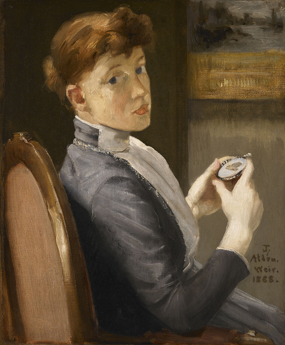 Before Selfies: Portraiture through the Ages Julian Alden Weir The Miniature . 1888